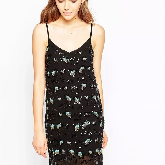 French Connection sequin leopard vnk tunic dress! - Picture 2 of 5